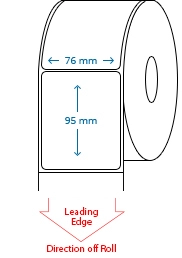 76 mm x 95 mm Roll Labels