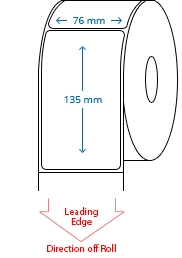76 mm x 135 mm Roll Labels