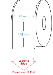 76 mm x 148 mm Roll Labels