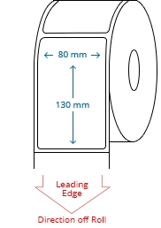 80 mm x 130 mm Roll Labels