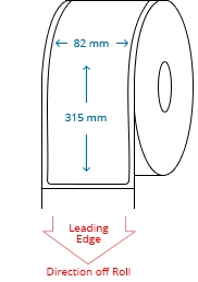 82 mm x 315 mm Roll Labels