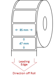 85 mm x 47 mm Roll Labels