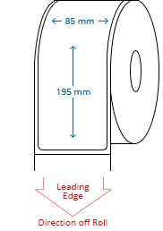 85 mm x 195 mm Roll Labels