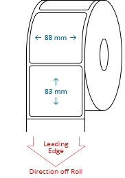 88 mm x 83 mm Roll Labels