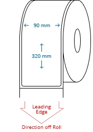 90 mm x 320 mm Roll Labels