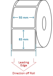 93 mm x 83 mm Roll Labels
