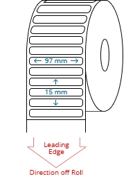 97 mm x 15 mm Roll Labels