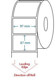 97 mm x 67 mm Roll Labels