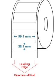 99.1 mm x 38.1 mm Roll Labels