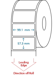 99.1 mm x 57.3 mm Roll Labels