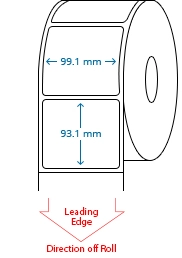 99.1 mm x 93.1 mm Roll Labels