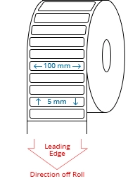 100 mm x 5 mm Roll Labels