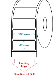100 mm x 42 mm Roll Labels