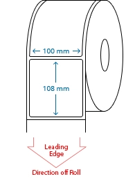 100 mm x 108 mm Roll Labels