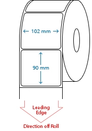 102 mm x 90 mm Roll Labels