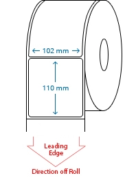 102 mm x 110 mm Roll Labels