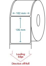 102 mm x 135 mm Roll Labels
