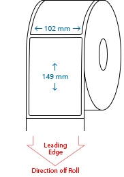 102 mm x 149 mm Roll Labels