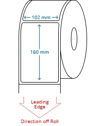 102 mm x 160 mm Roll Labels