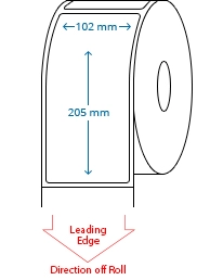 102 mm x 205 mm Roll Labels