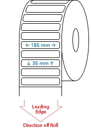 185 mm x 35 mm Roll Labels
