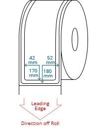 52 mm x 180 mm / 42 mm x 170 mm Roll Labels