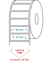 56 mm x 20 mm Roll Labels