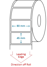 80 mm x 45 mm Roll Labels