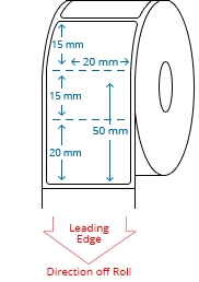 20 mm x 50 mm Roll Labels