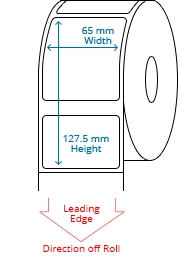 65 mm x 127 mm Roll Labels