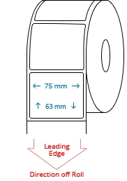 75 mm x 63 mm Roll Labels