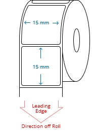 15 mm x 15 mm Roll Labels
