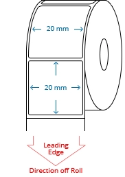 20 mm x 20 mm Roll Labels