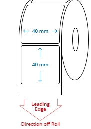 40 mm x 40 mm Roll Labels