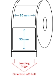 90 mm x 90 mm Roll Labels