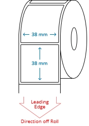 38 mm x 38 mm Roll Labels