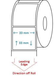 33 mm x 33 mm Roll Labels