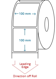 100 mm x 100 mm Roll Labels