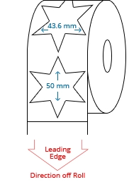43.6 mm x 50 mm Roll Labels