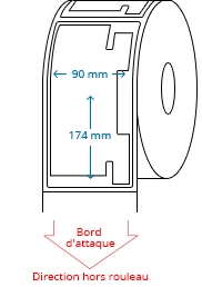 90 mm x 174 mm Étiquettes à rouleaux