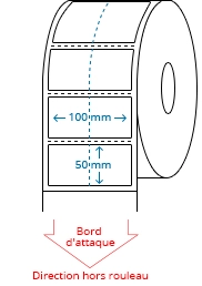 100 mm x 50 mm Étiquettes à rouleaux