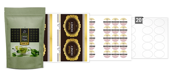 Standard Shapes And Sizes Labels On A3 Sheets | AA Labels