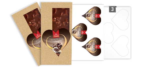 Heart Shaped Labels Template For A4 Sheets