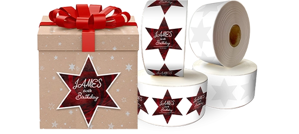 Shine Bright With Star Shaped Labels On Rolls!