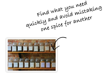 Étiquettes vierges pour bocaux d'herbes et d'épices