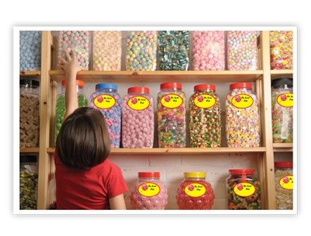 Blank and Custom Sweet Jar Labels and Stickers | AA Labels